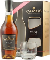 Camus Cognac, VSOP Cognac Geschenkset mit 2 Gläser, Frankreich
